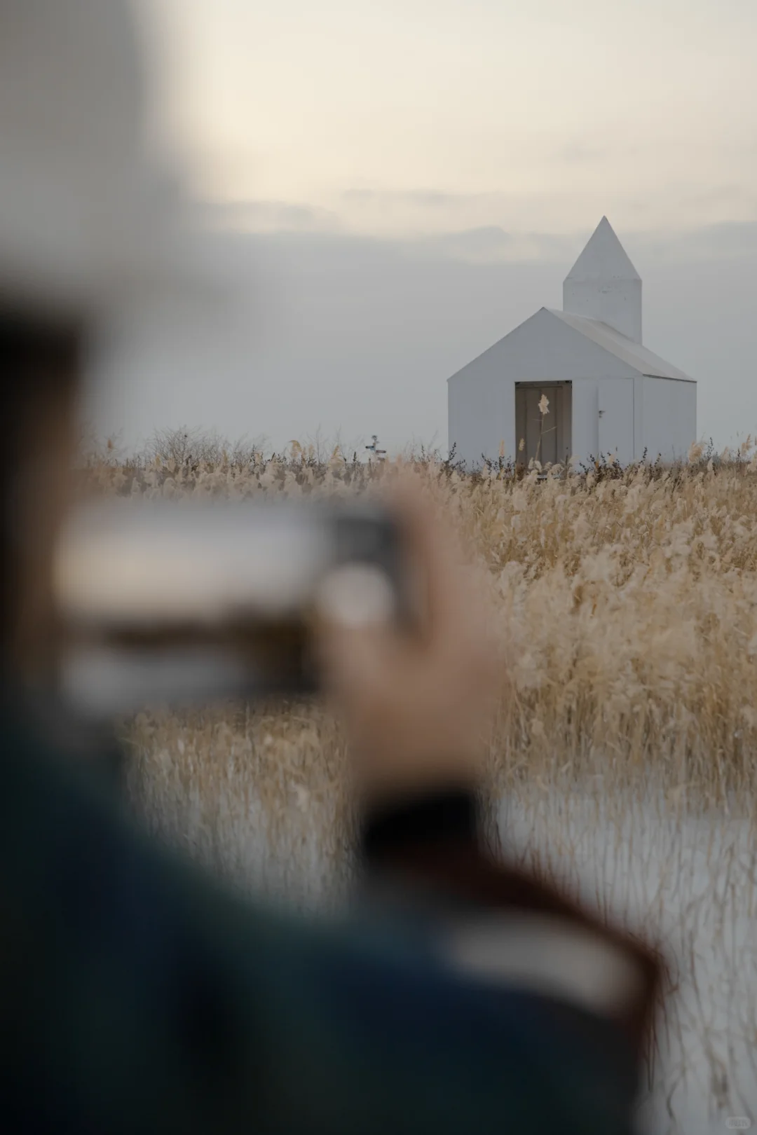 大同 | 册田水库，冬天日落金山时的浪漫