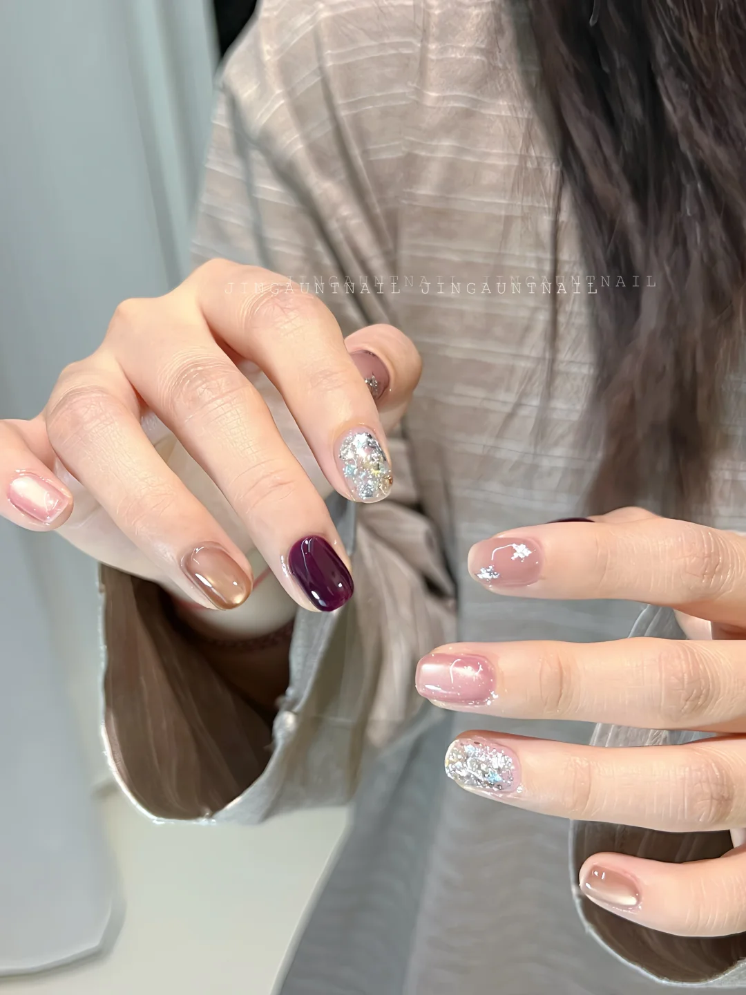 🤎ྀིྀི˚⟡˖ 紫醉金迷小短甲｜JINGAUNTNAIL