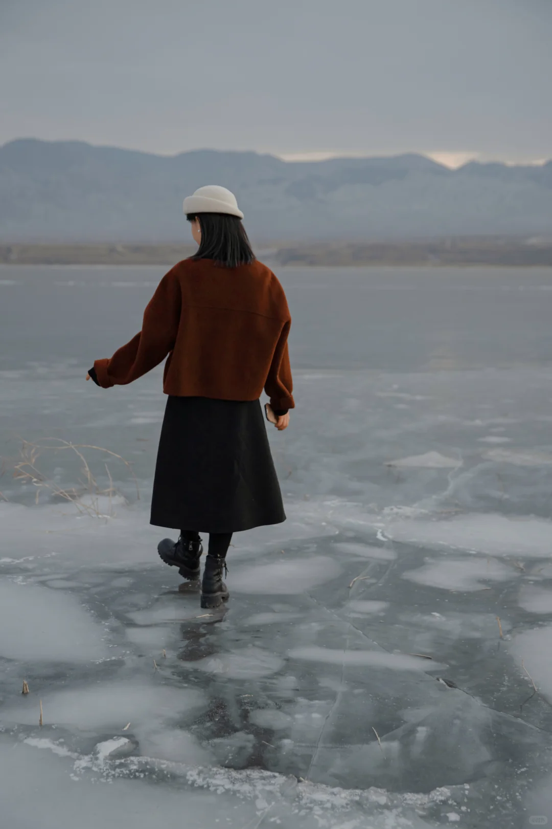 大同 | 册田水库，冬天日落金山时的浪漫