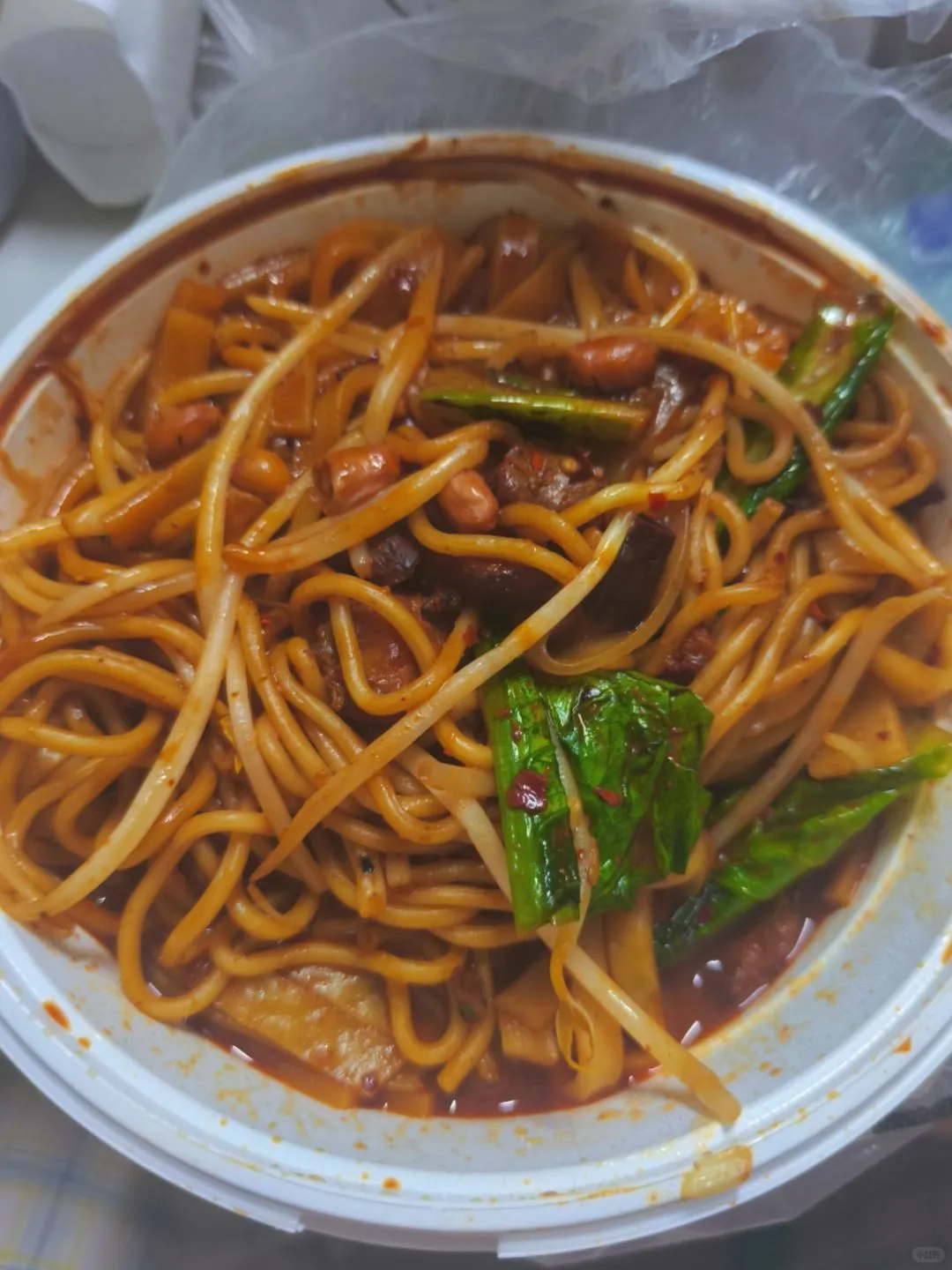 在太原吃到了好吃的混炒