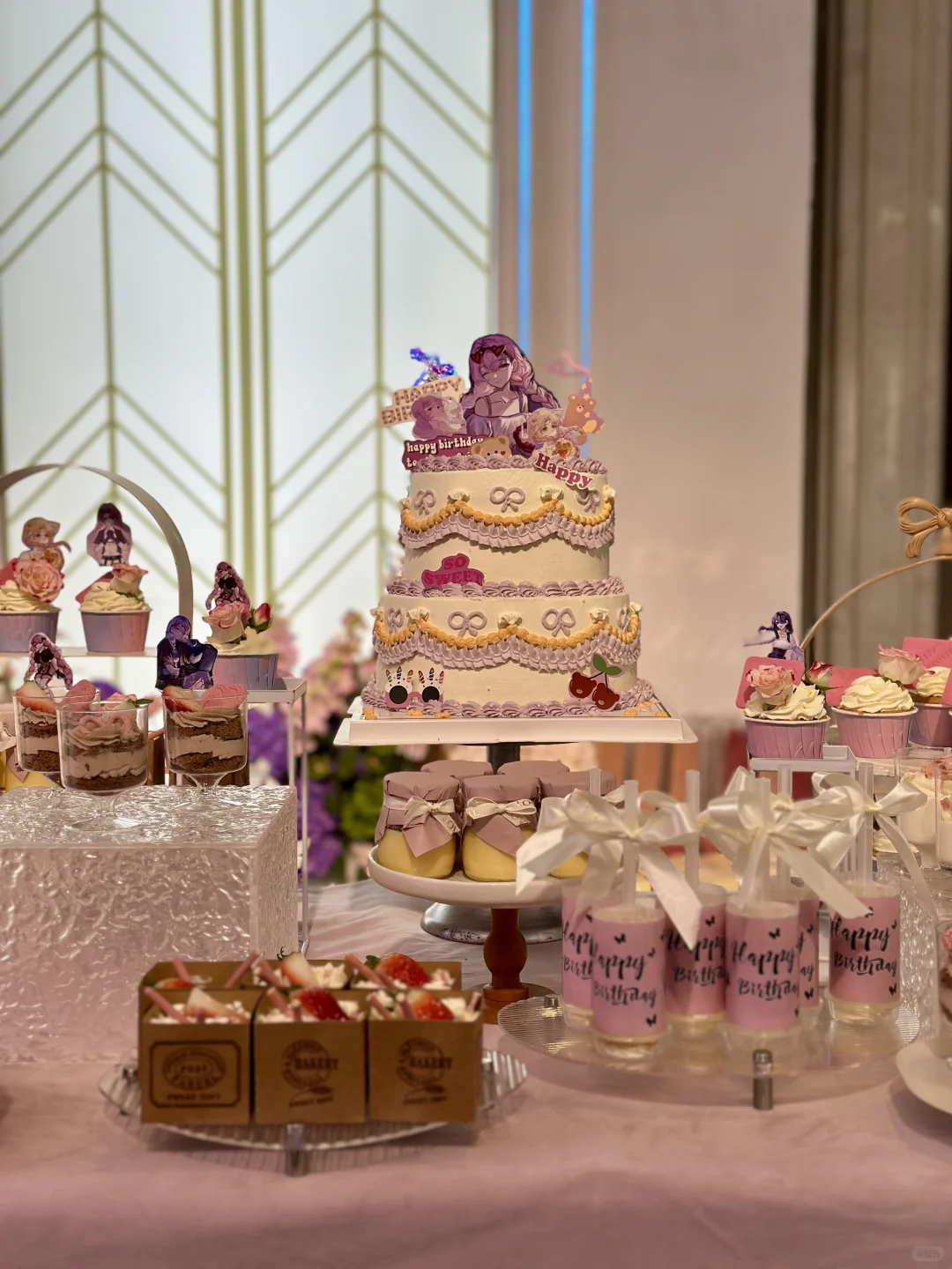 太原甜品台｜希燕主题12岁甜品台｜实拍甜品台