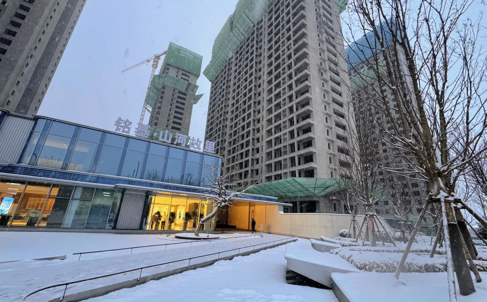 长治初雪！美到心巴