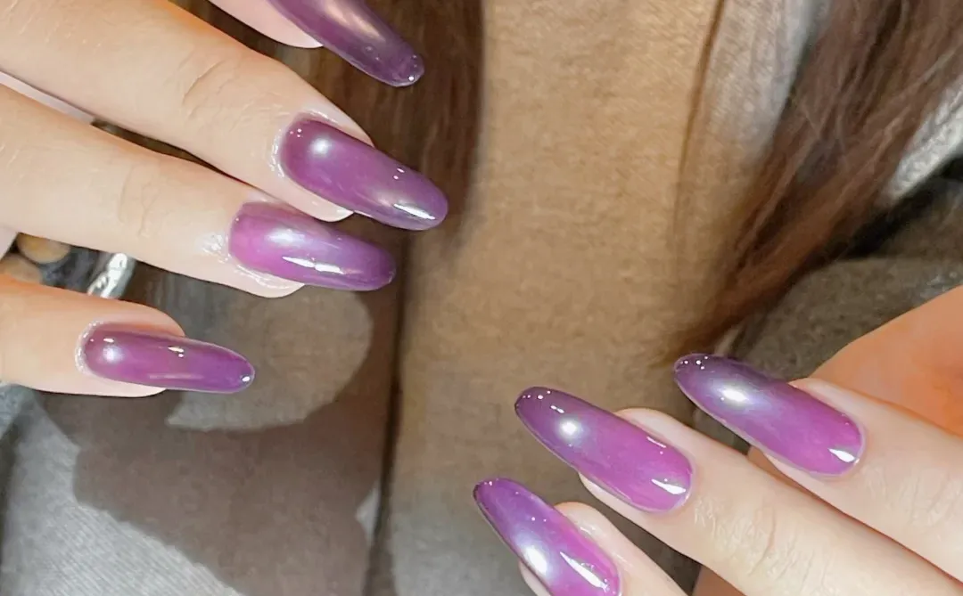 长治美甲！紫色美甲💜