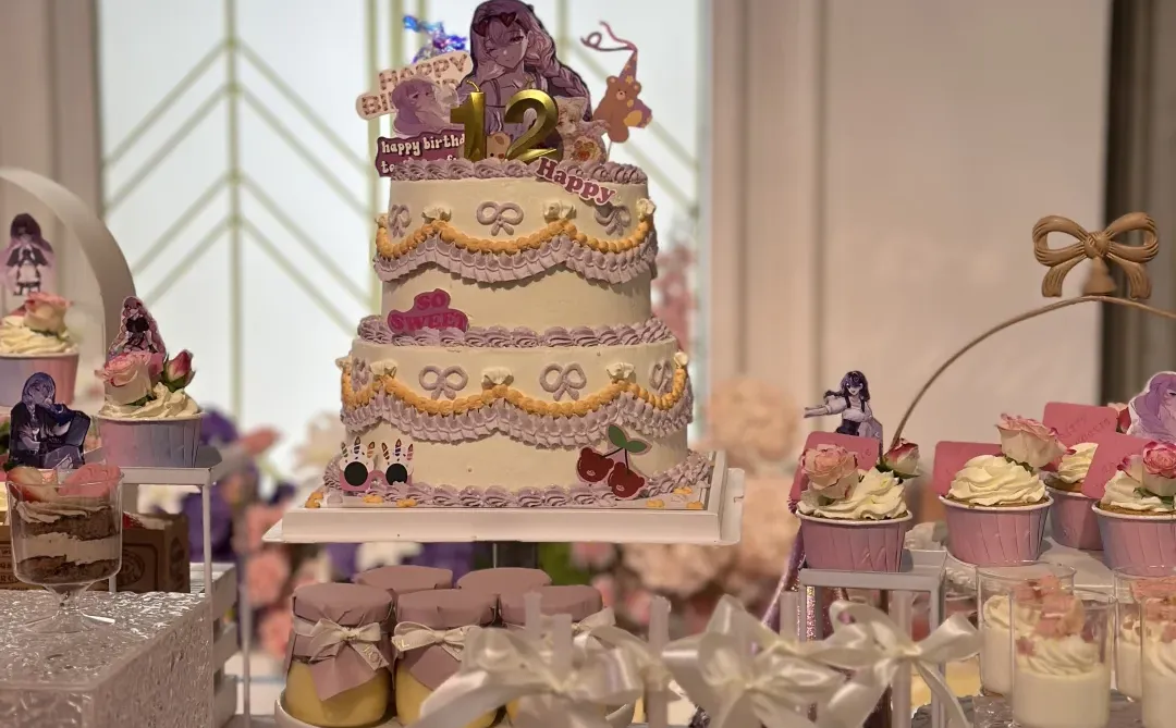 太原甜品台｜希燕主题12岁甜品台｜实拍甜品台
