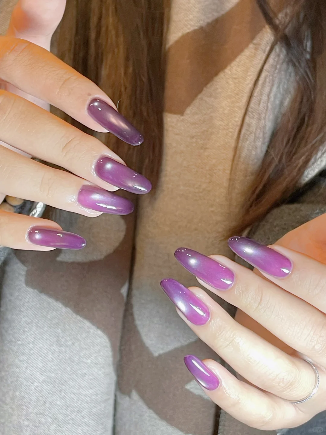 长治美甲！紫色美甲💜