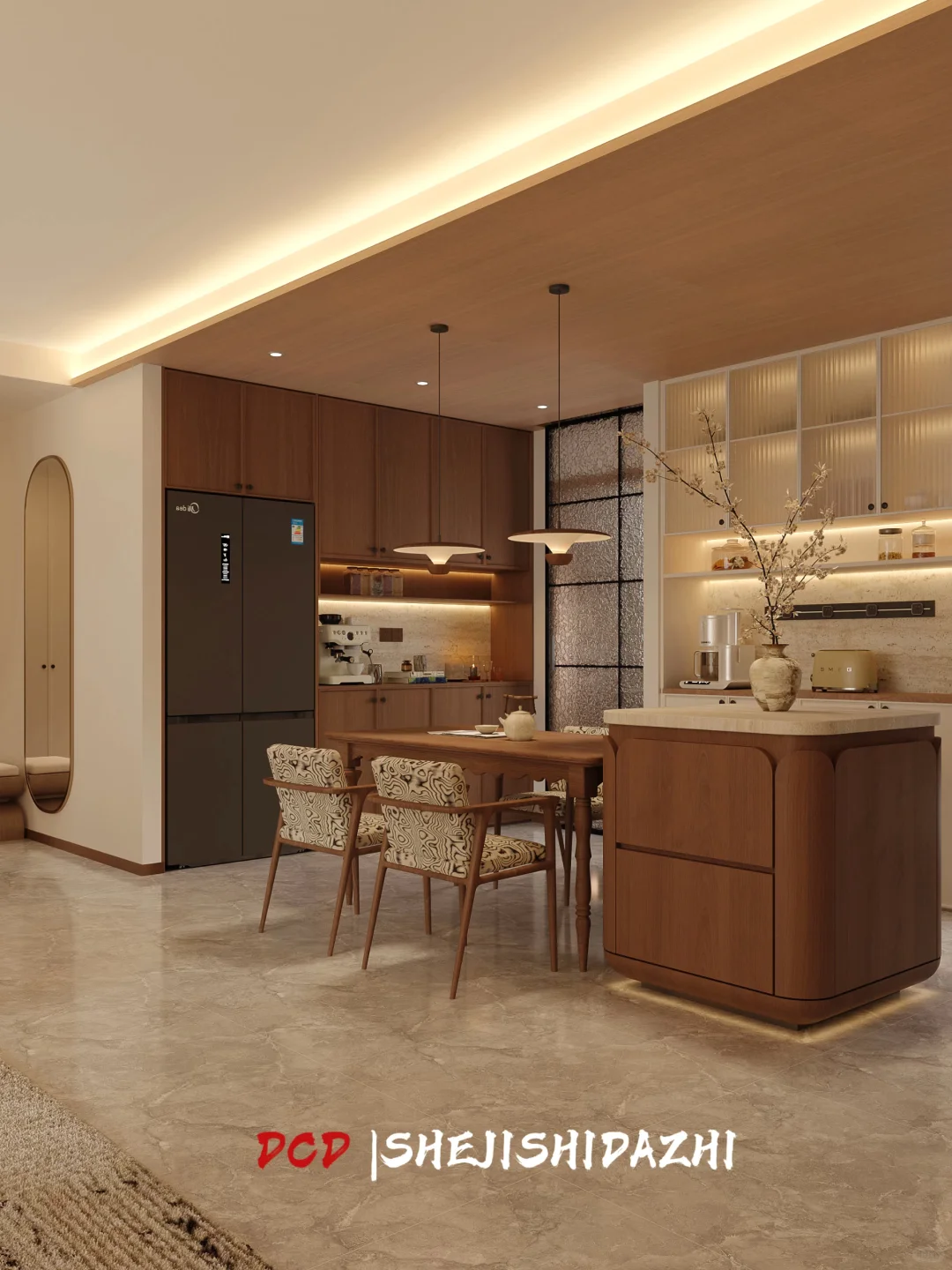 太原金茂悦｜精装餐厅爆改悬浮画框！