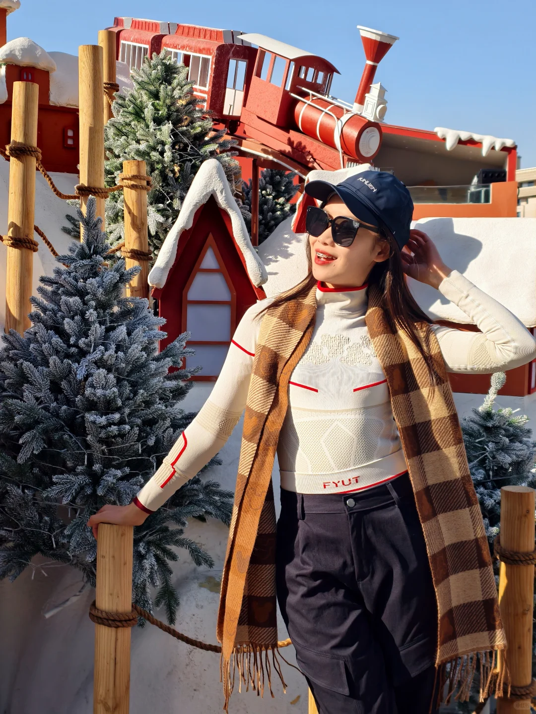 太原冬日氛围感拉满❄️圣诞季滑雪穿搭直拍🎿