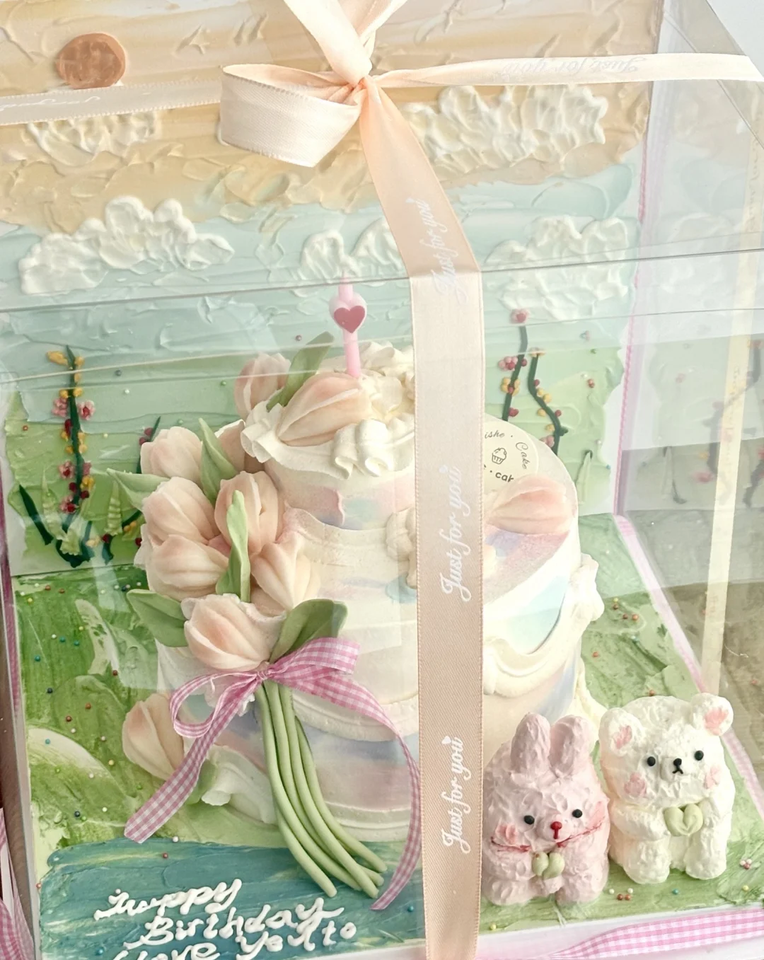 长治｜油画风郁金香蛋糕