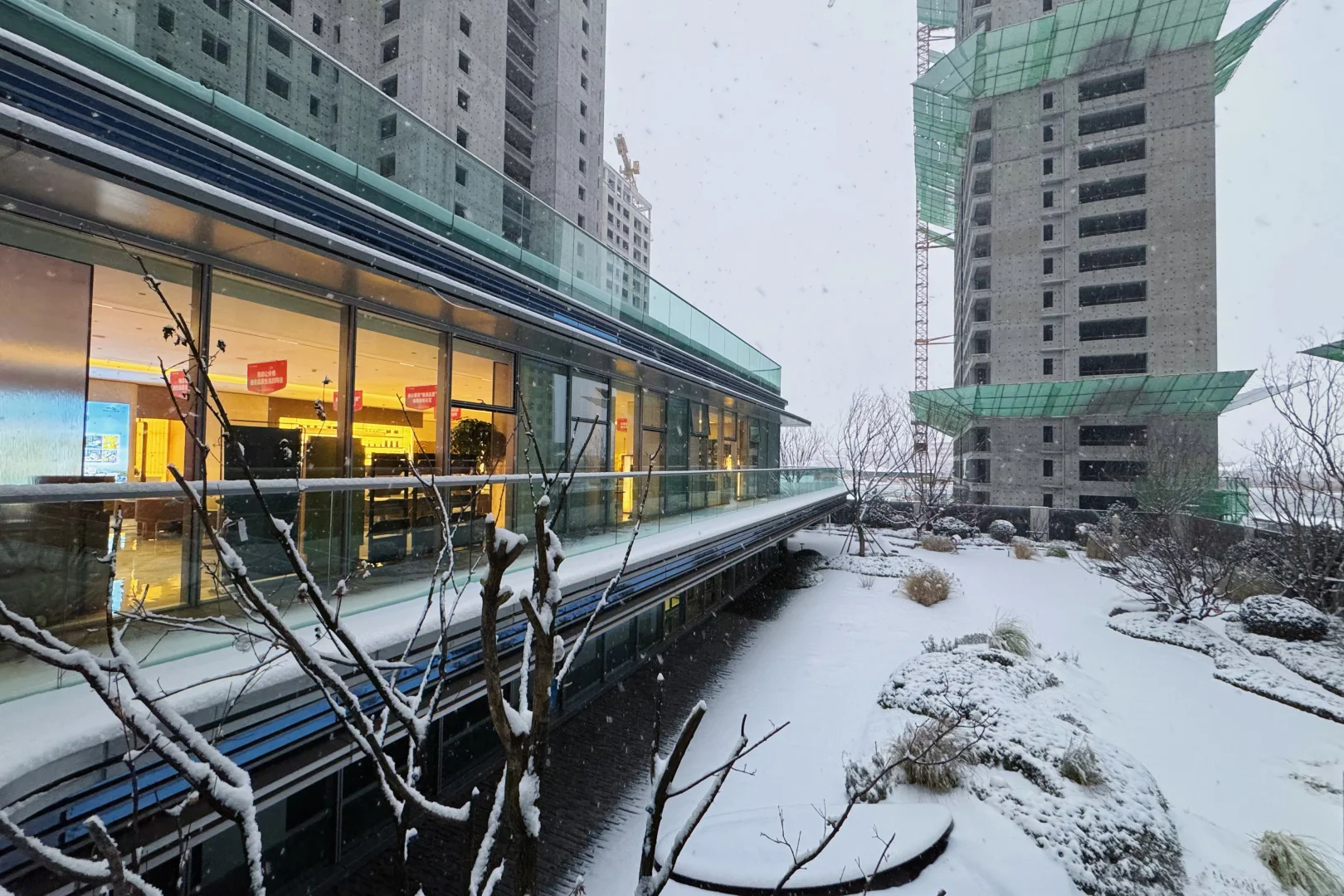 长治初雪！美到心巴