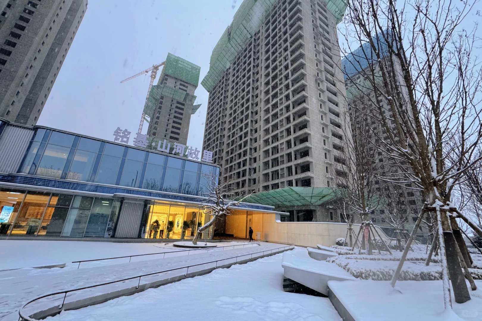 长治初雪！美到心巴