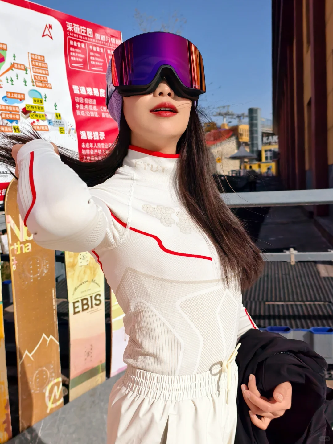 太原冬日氛围感拉满❄️圣诞季滑雪穿搭直拍🎿