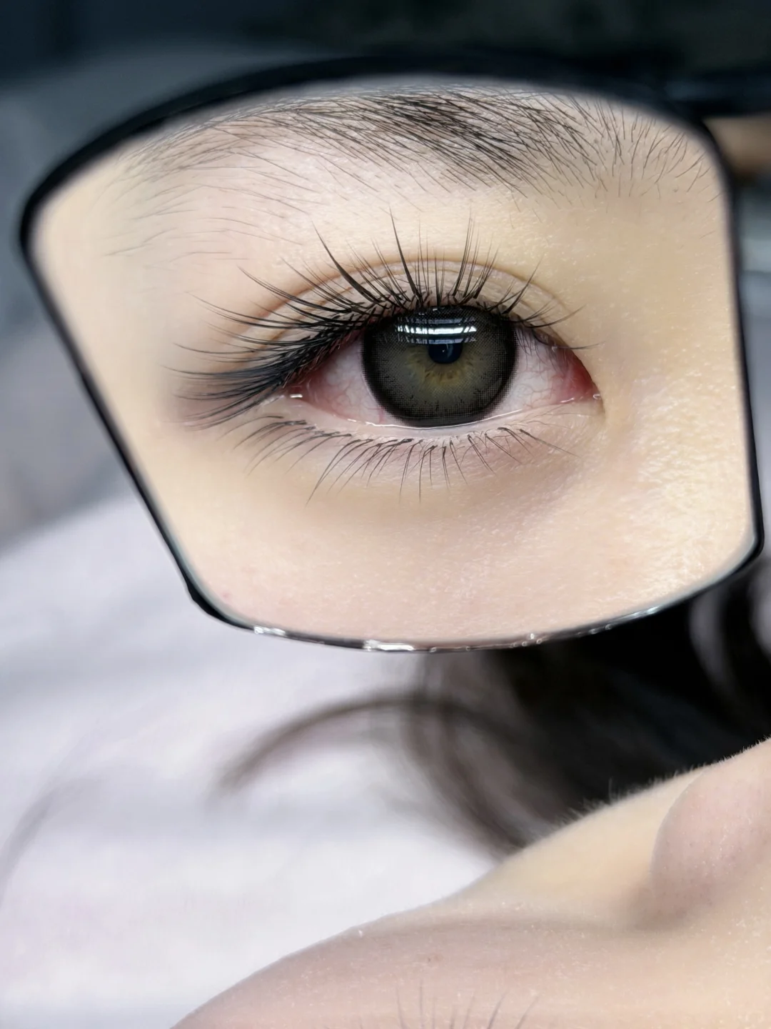 长治美睫｜镜子里的我 有点好看哦～