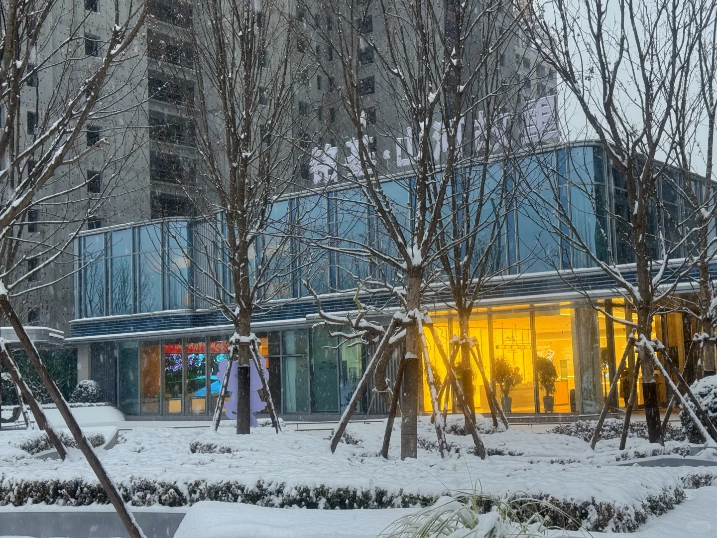 长治初雪！美到心巴