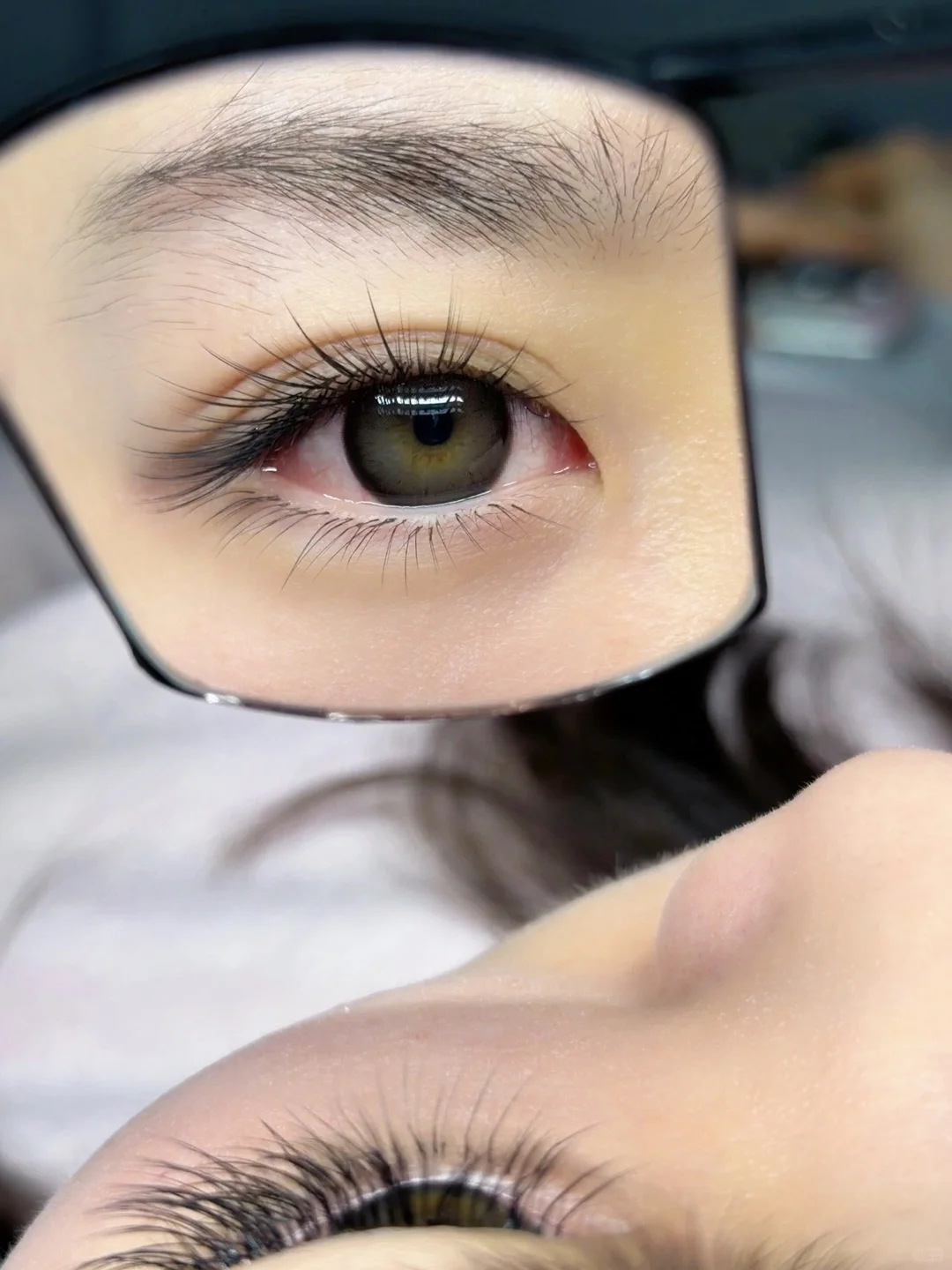 长治美睫｜镜子里的我 有点好看哦～