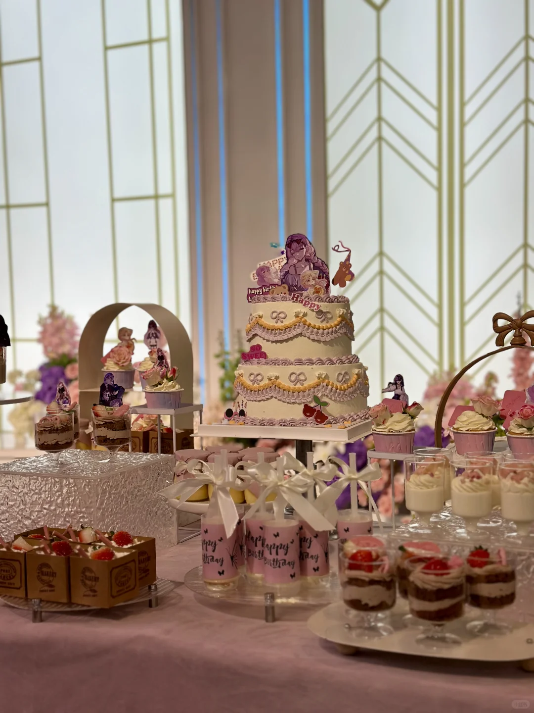太原甜品台｜希燕主题12岁甜品台｜实拍甜品台