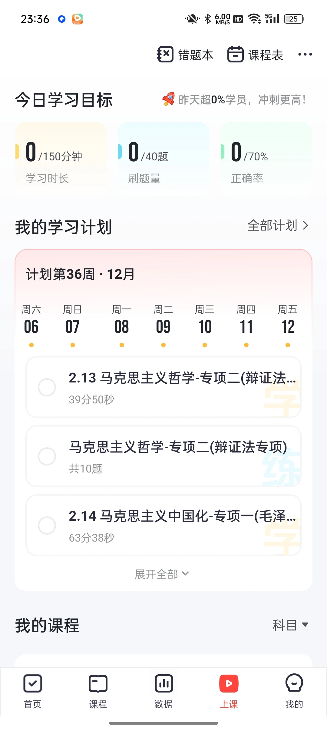 考公人学习的一周总结