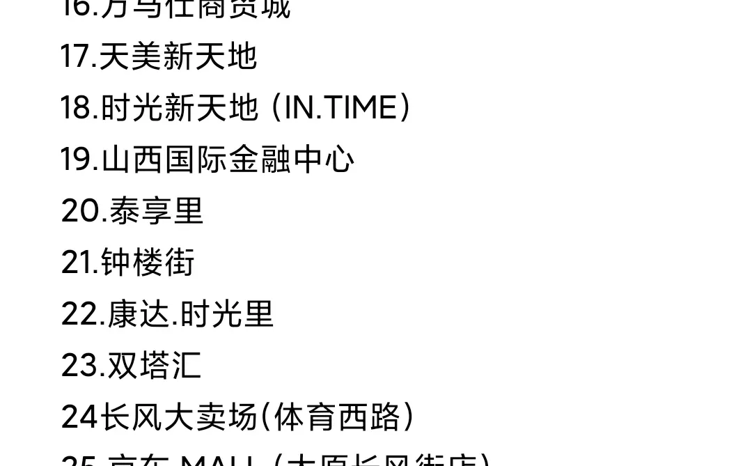 果味逛太原|太原商场人气排名榜