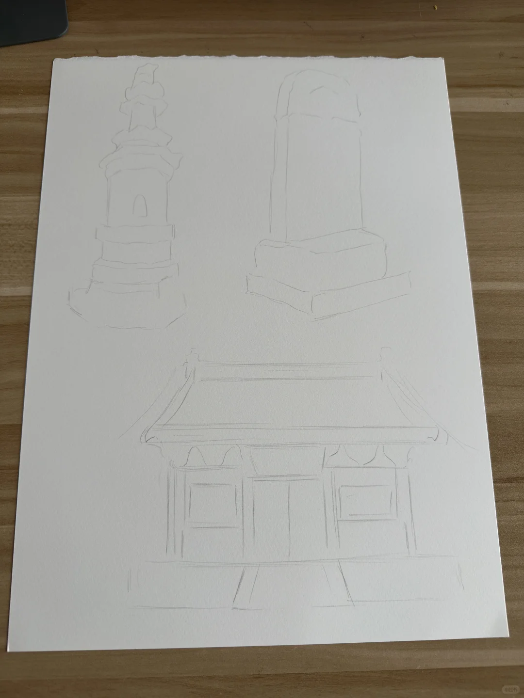 我在山西画文物—还是长治大云院！！！