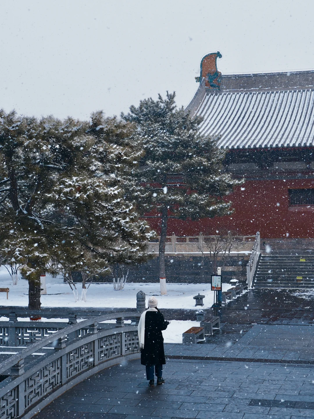 大雪入华严❄️