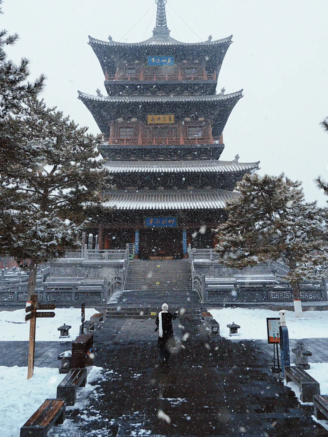 大雪入华严❄️