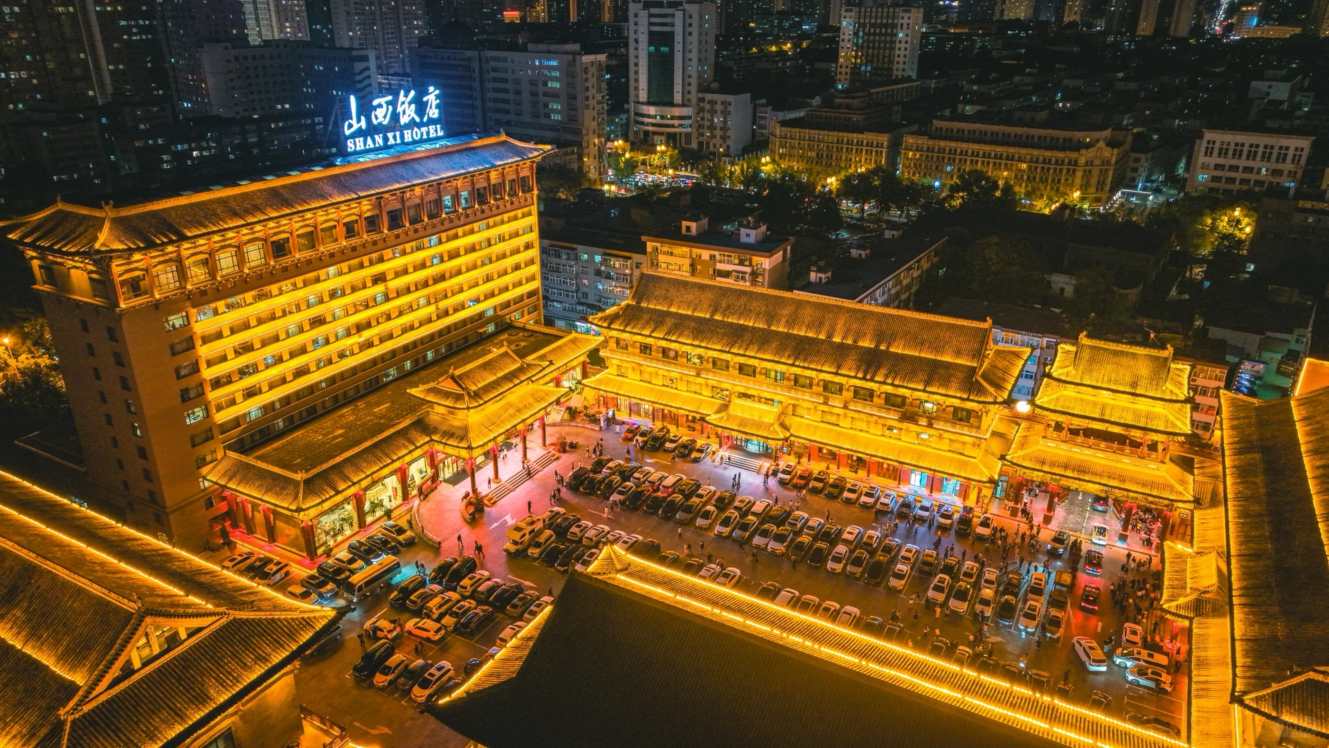 老祖宗严选审美🏮山西饭店夜景还是太权威了