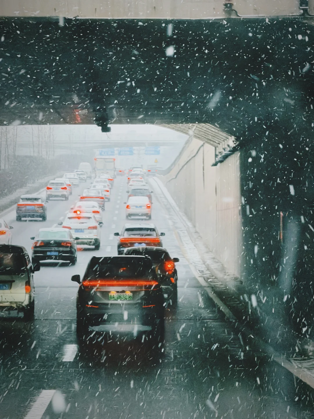 下雪了，很开心