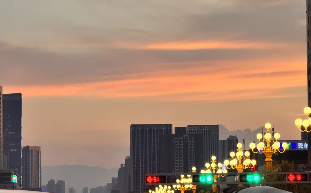 担心你错过了太原今天的晚霞