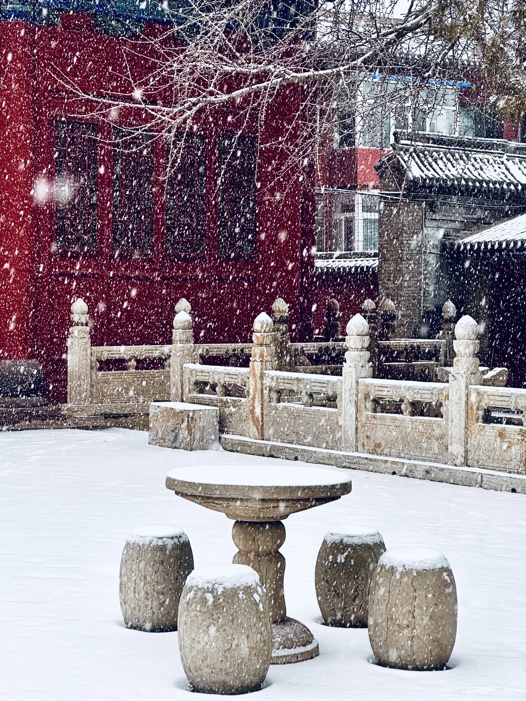 ❄️12.12太原初雪！文庙！这一刻美成了诗…