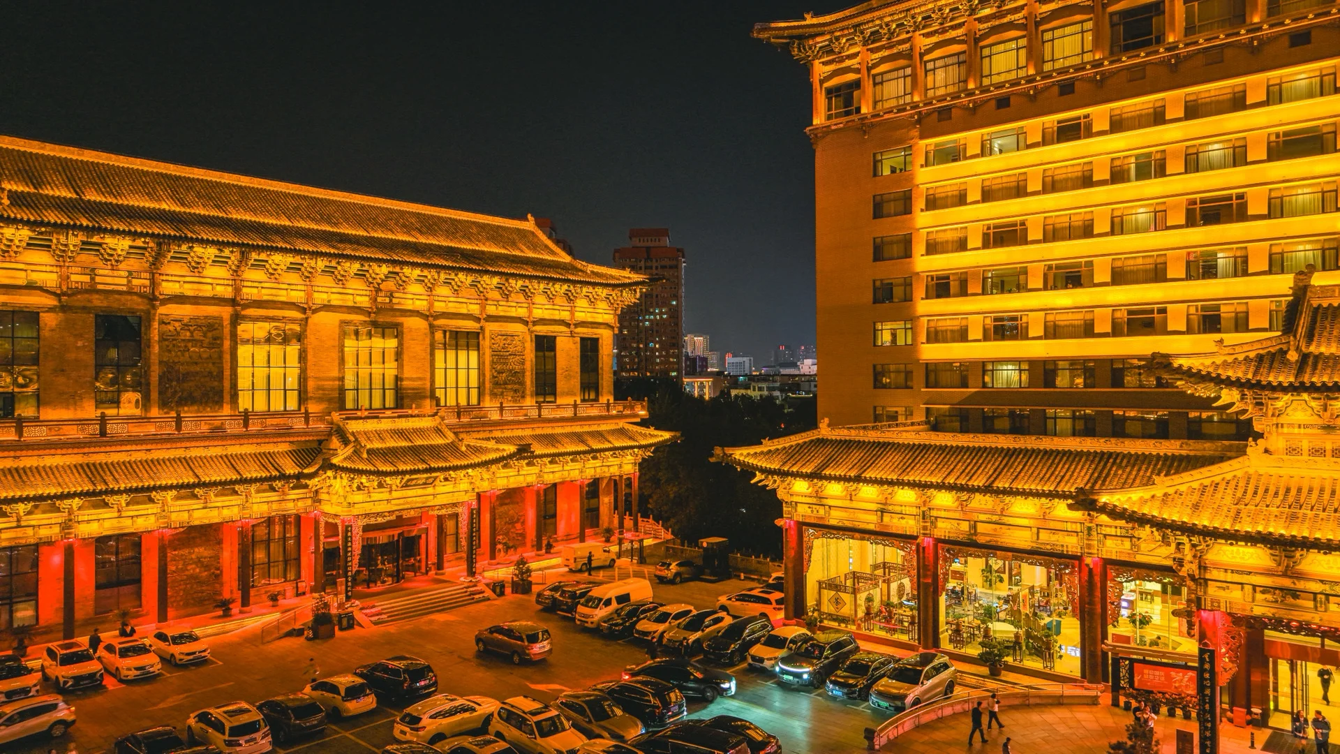 老祖宗严选审美🏮山西饭店夜景还是太权威了