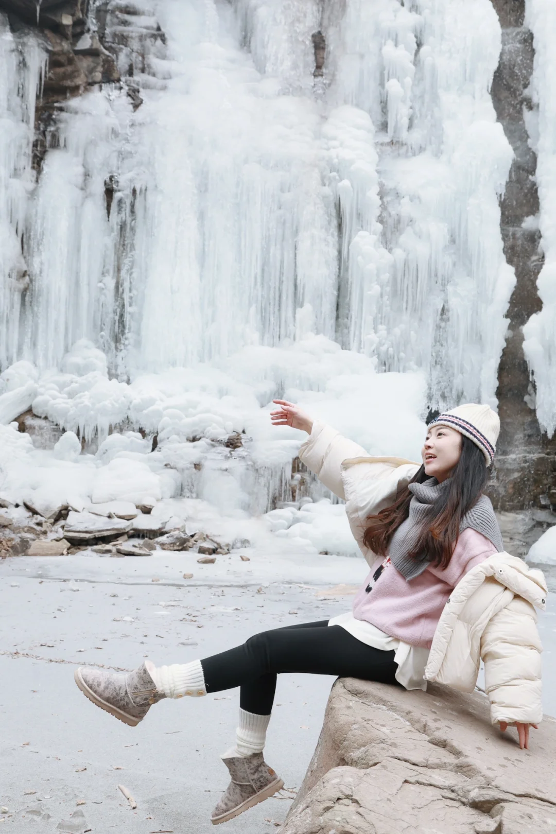 太原市🚗20min看冰瀑🧊是家门口的冰岛吧！