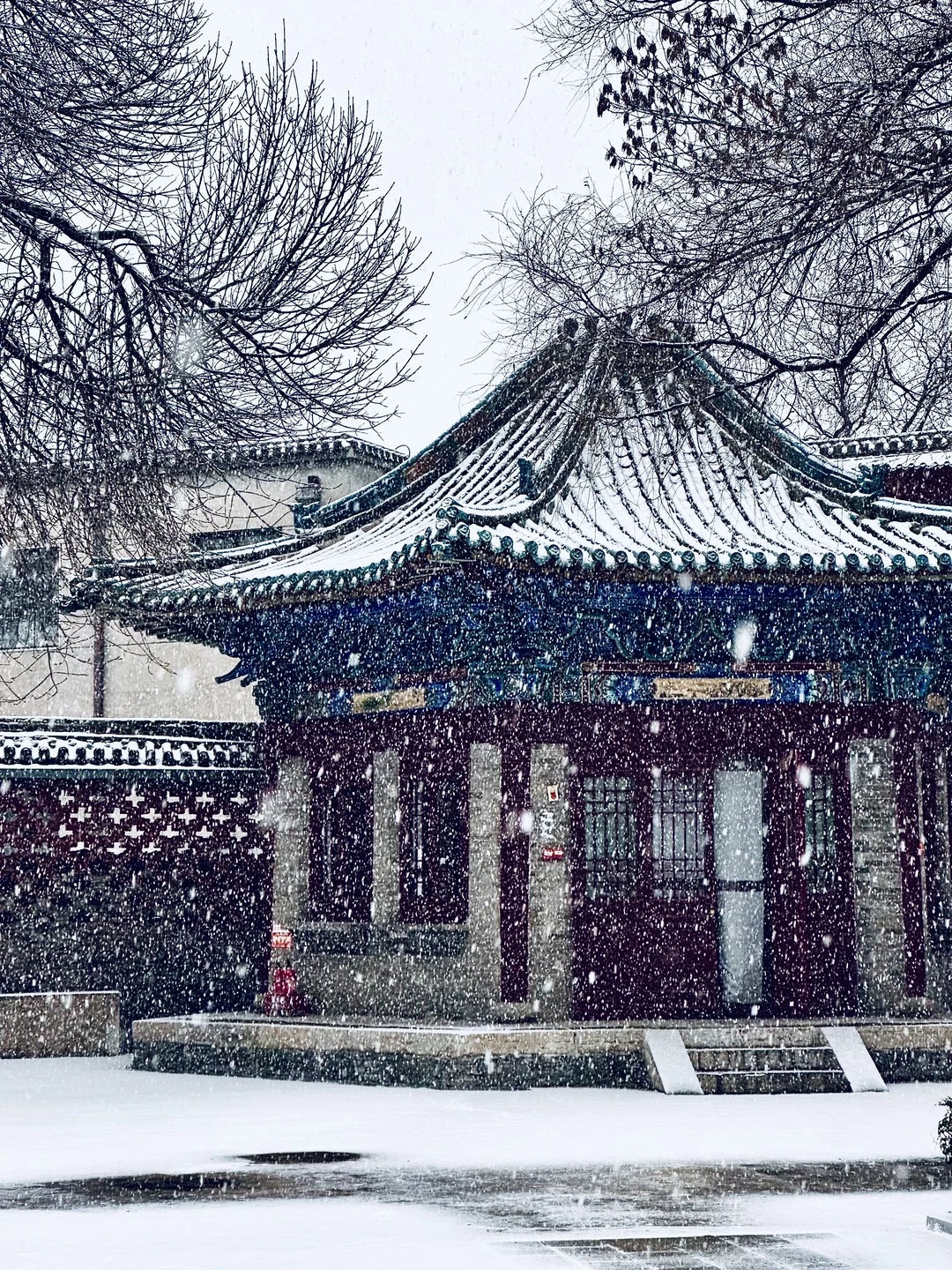 ❄️12.12太原初雪！文庙！这一刻美成了诗…