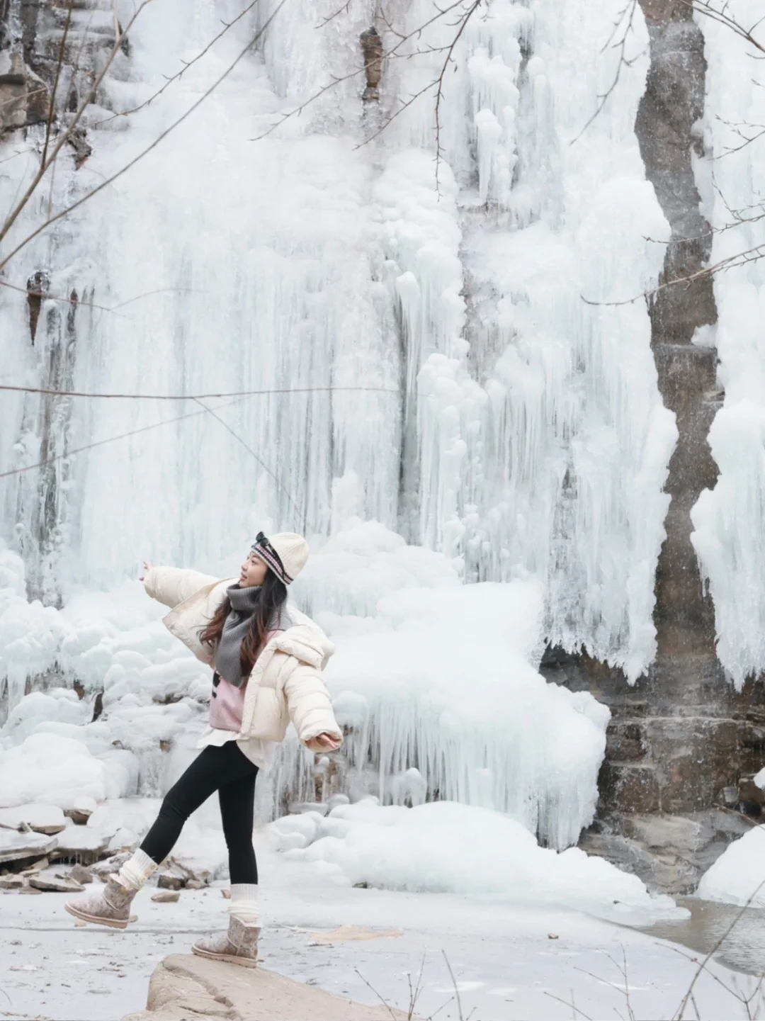 太原市🚗20min看冰瀑🧊是家门口的冰岛吧！