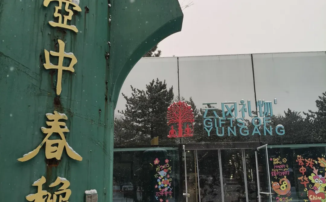 云冈石窟12.12大雪实况！！雪景美疯了！！