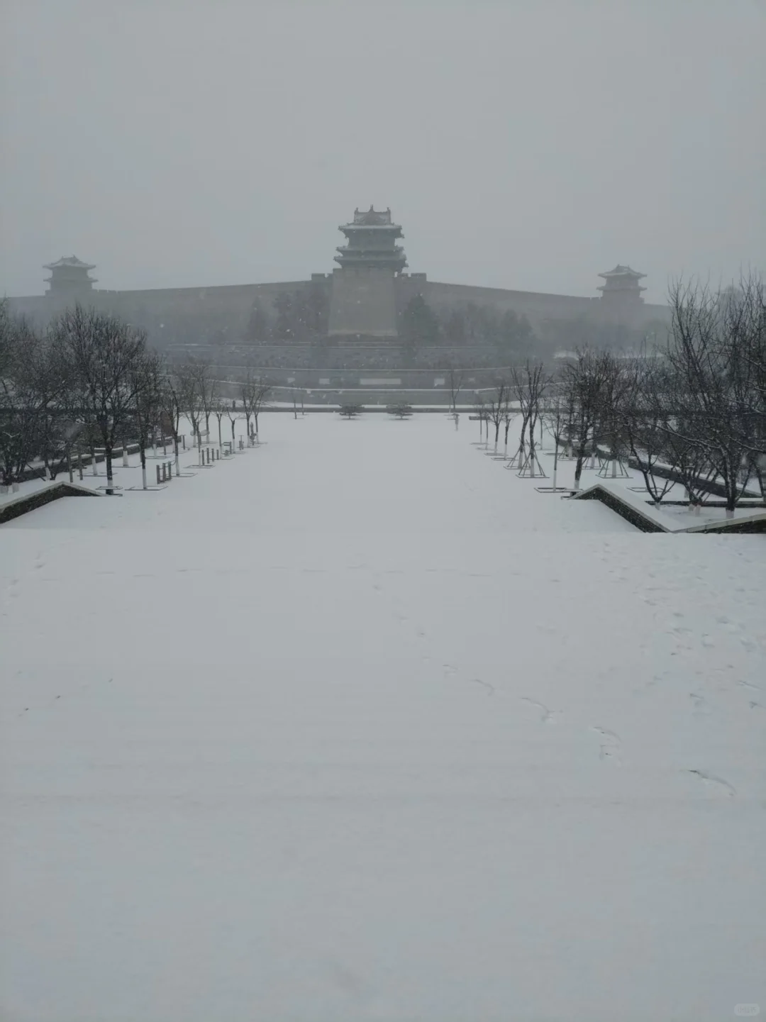 大同我一走你就下雪了🙏🙄