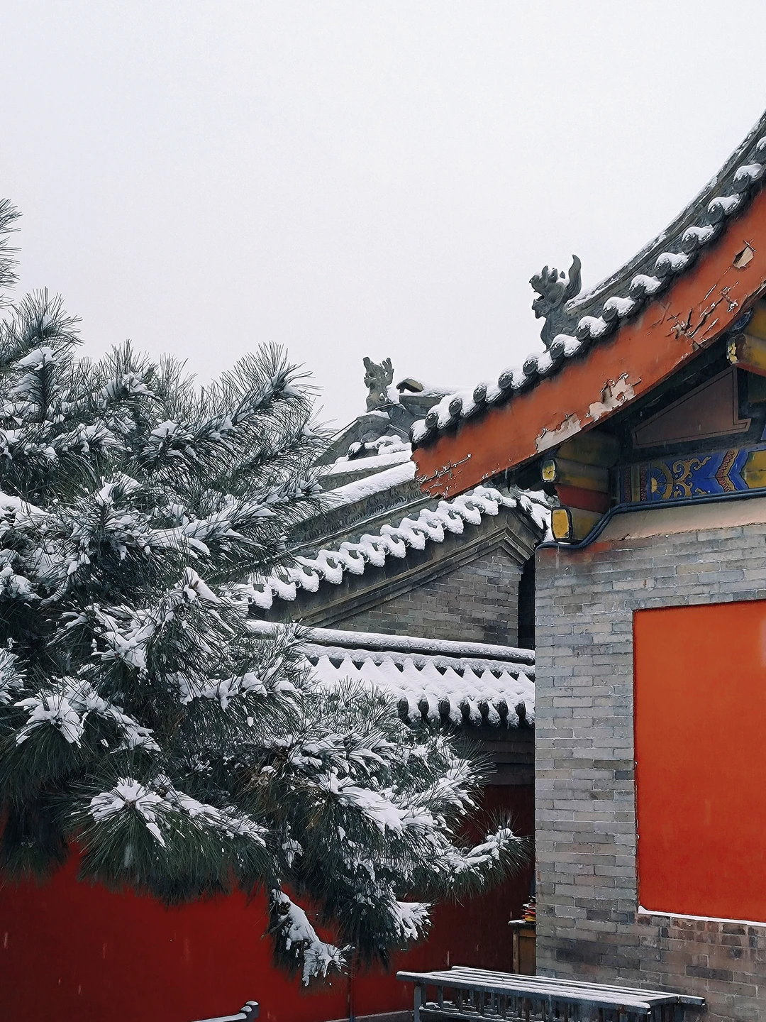 落雪后的大同，才是真正的平城