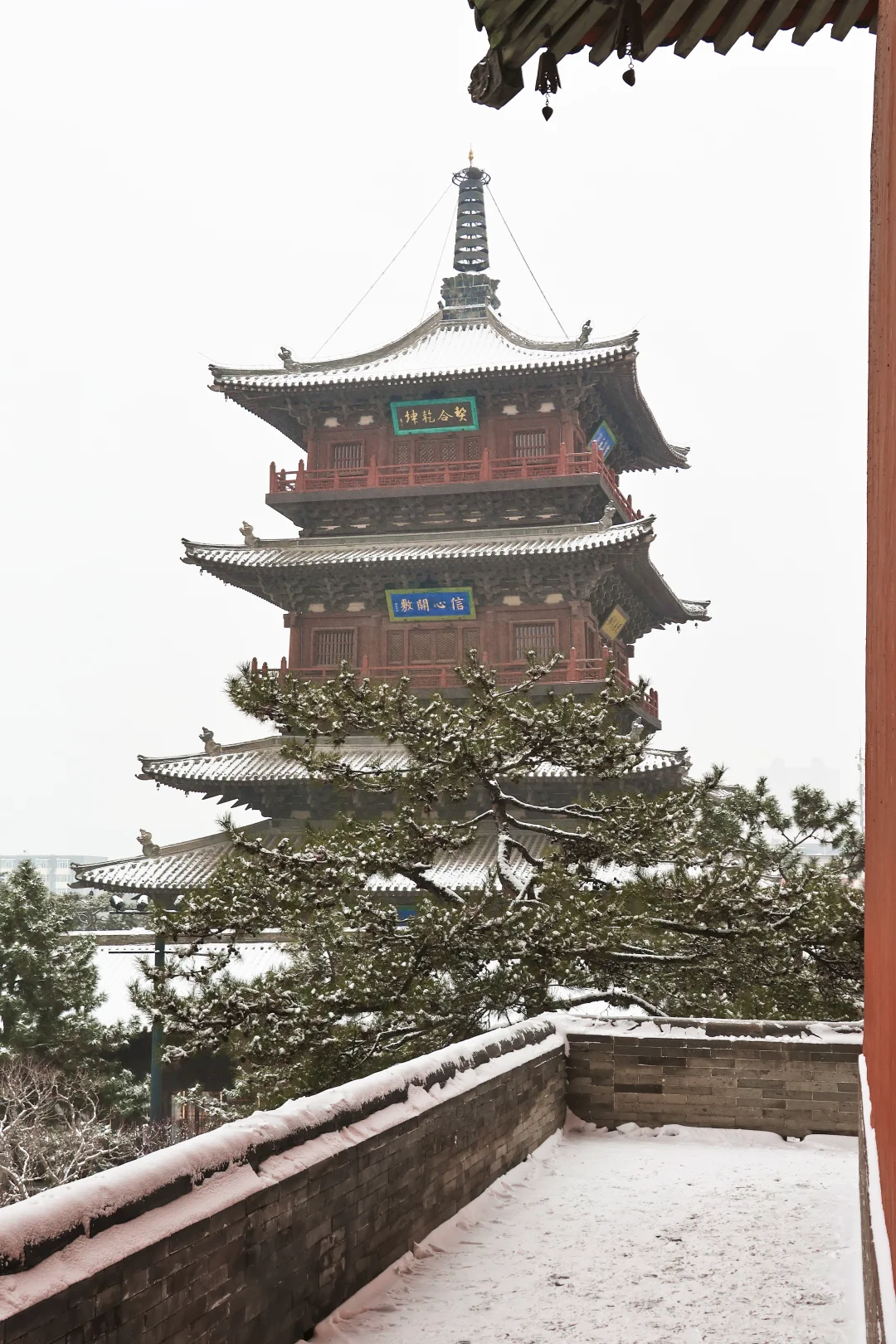 落雪后的大同也太美了❗仿佛回到了北魏平城