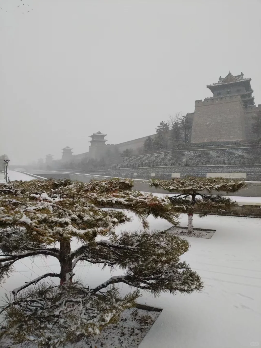 大同我一走你就下雪了🙏🙄