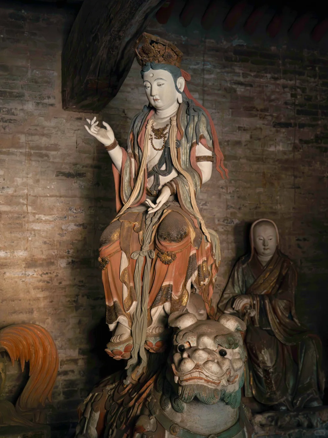 长治这座乡野小寺 藏着宋代彩塑的天花板