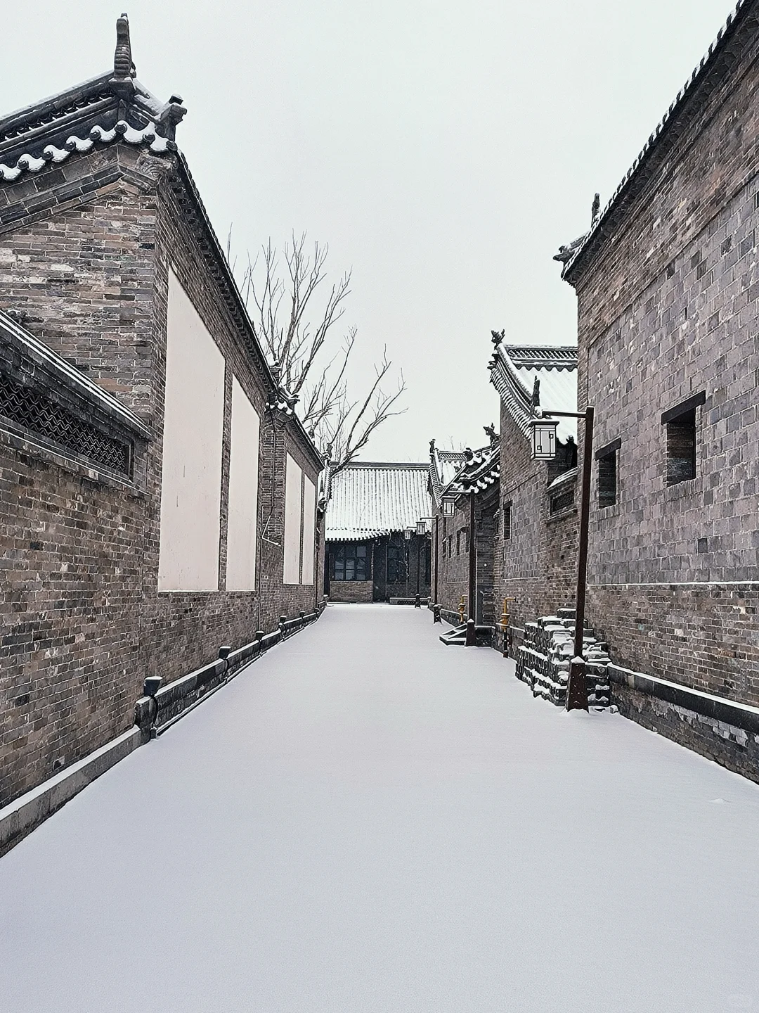 落雪后的大同，才是真正的平城