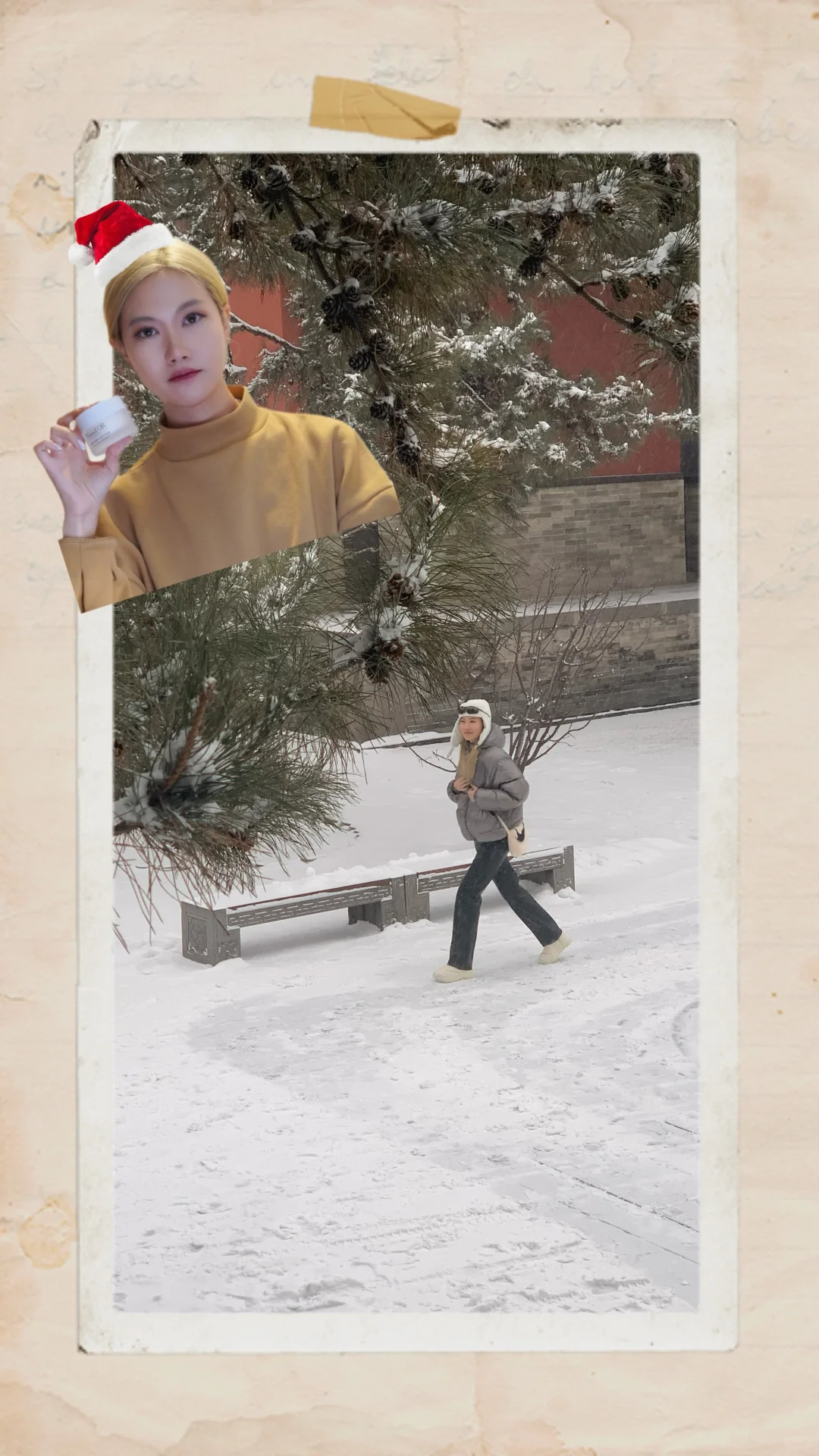 古都下雪那天，我的脸比心先稳住了