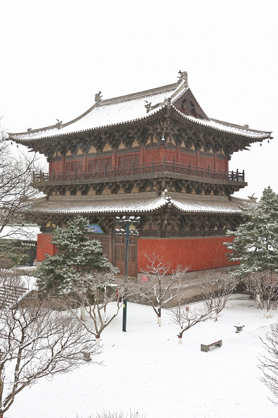 落雪后的大同也太美了❗仿佛回到了北魏平城