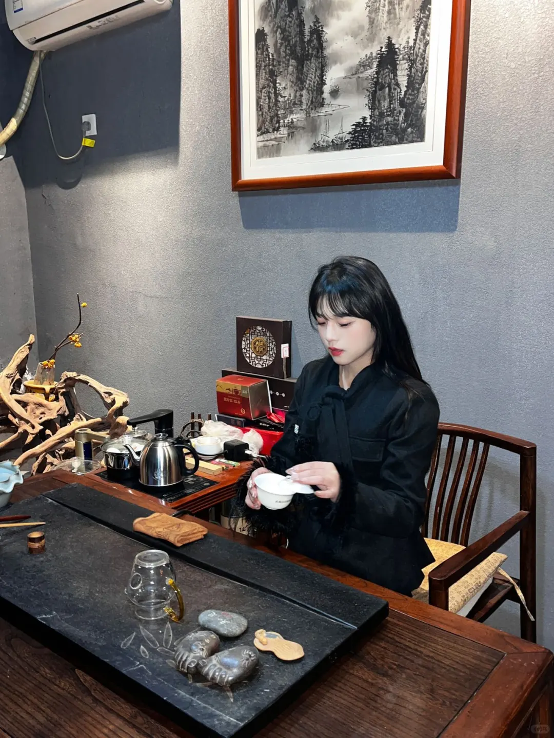 藏在郑州的疗愈茶境 山水清音老茶馆