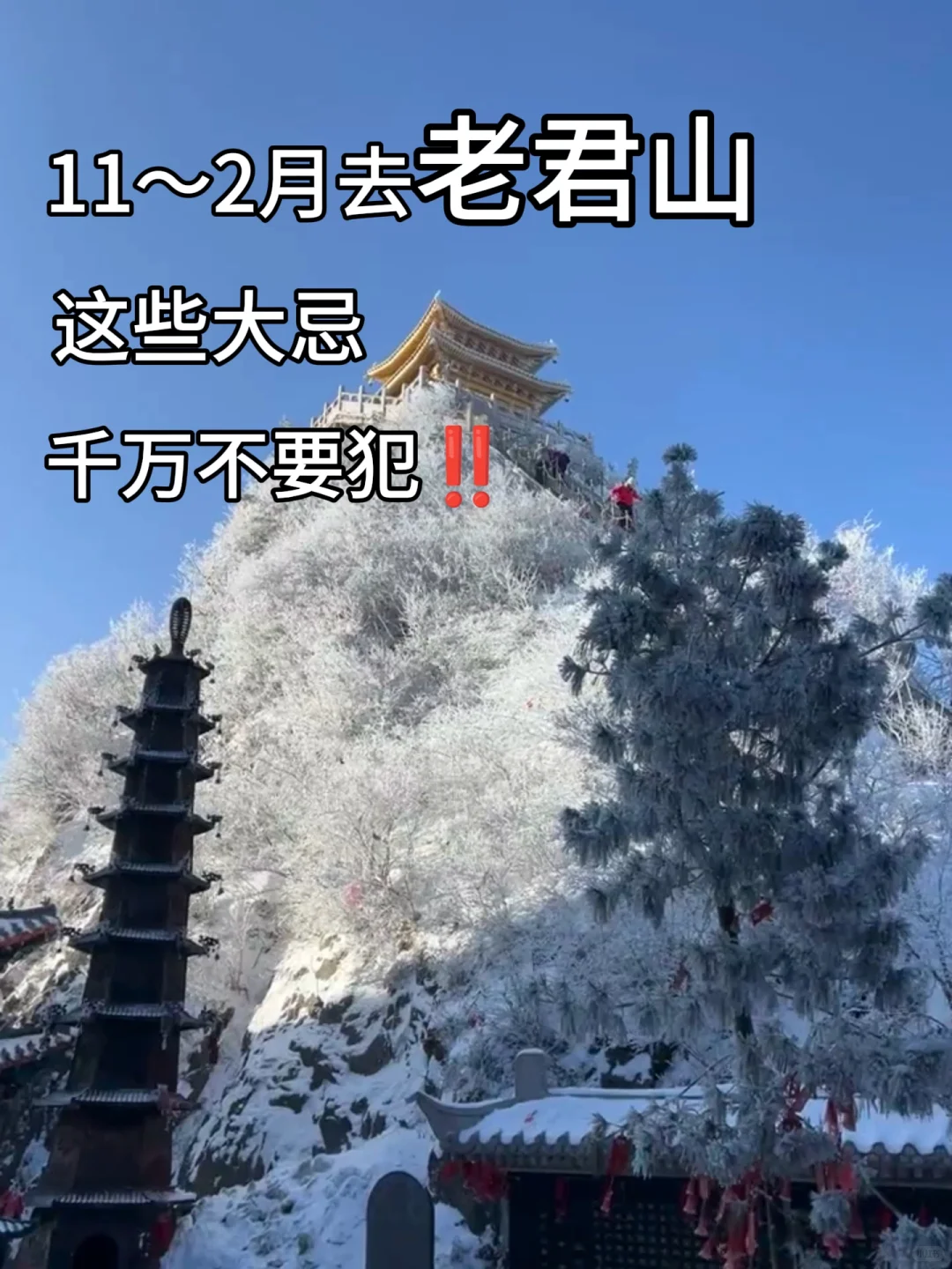 11～2月雪季来老君山，这些大忌不要犯！