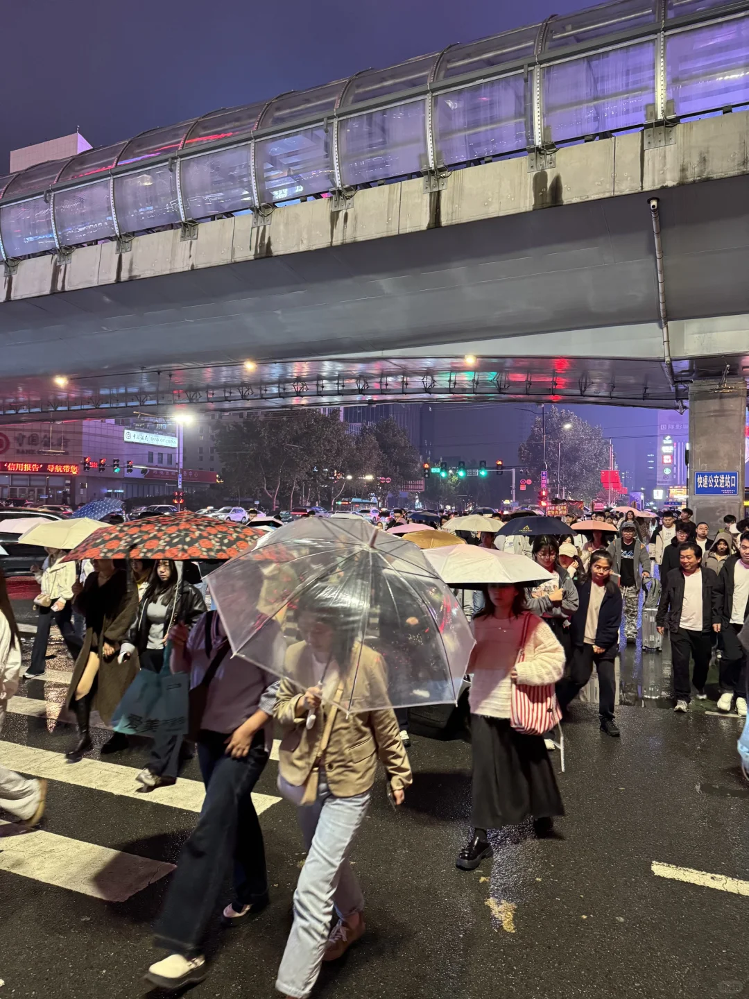 今天冒着雨拍郑州街景，风景不输江南！