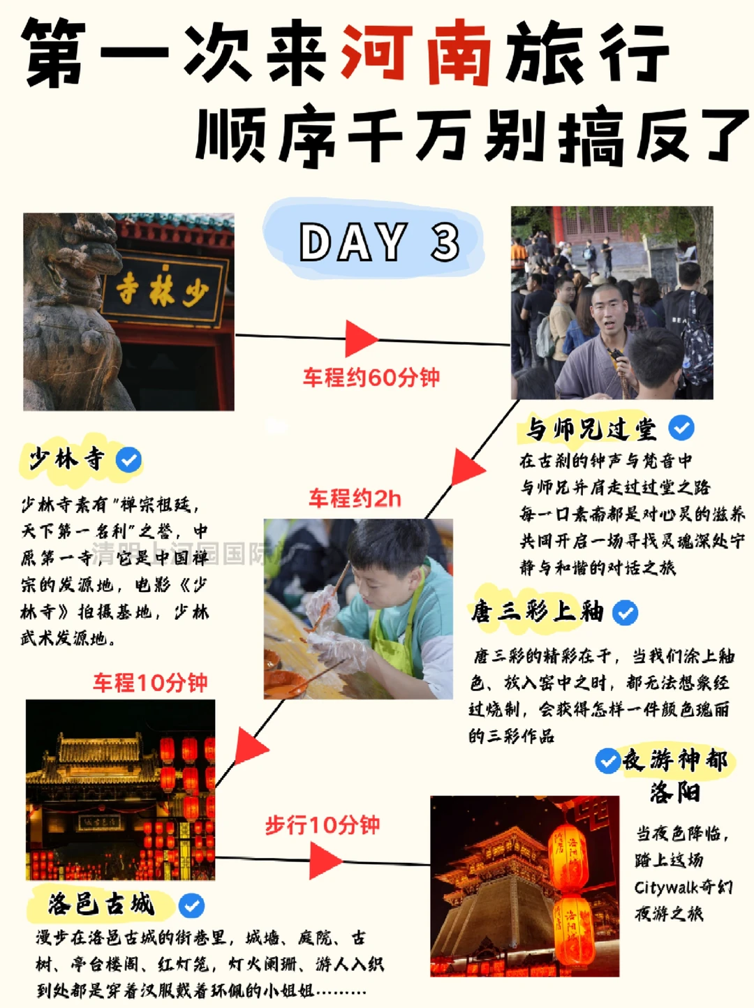 河南五日游|国庆旅游不绕路，超全攻略！✅