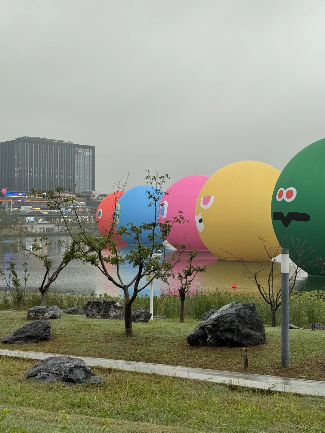 今天冒着雨拍郑州街景，风景不输江南！