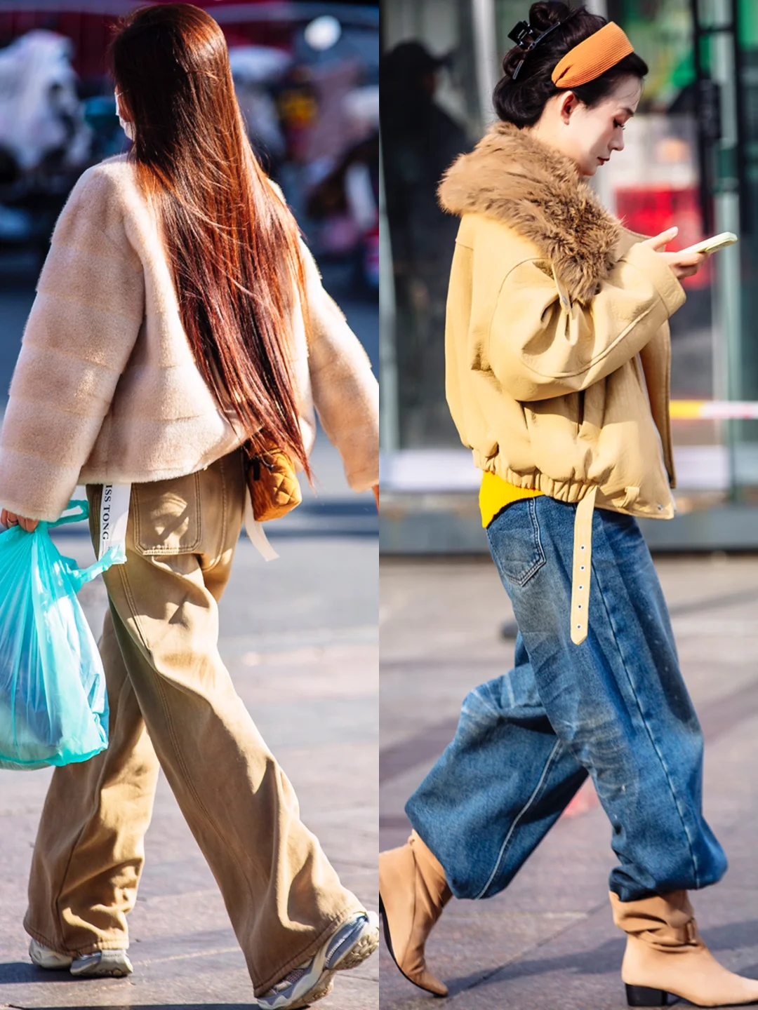 郑州街拍l周一，友友们今天请穿厚一些呐