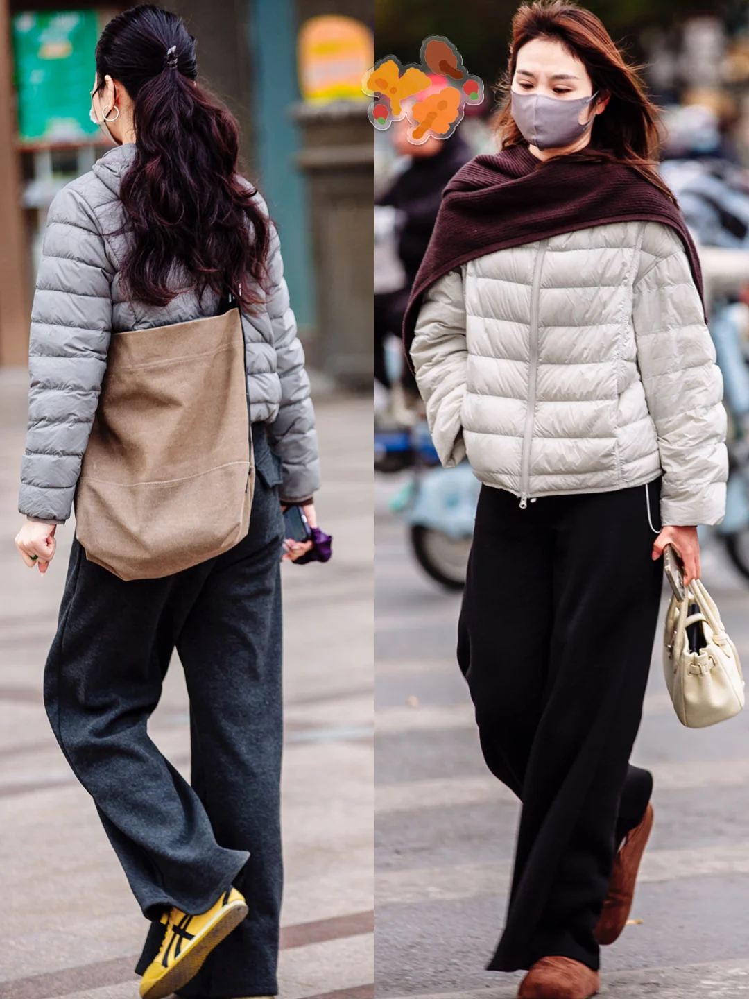 郑州街拍l周三，就是说冬季其实流行保命穿搭