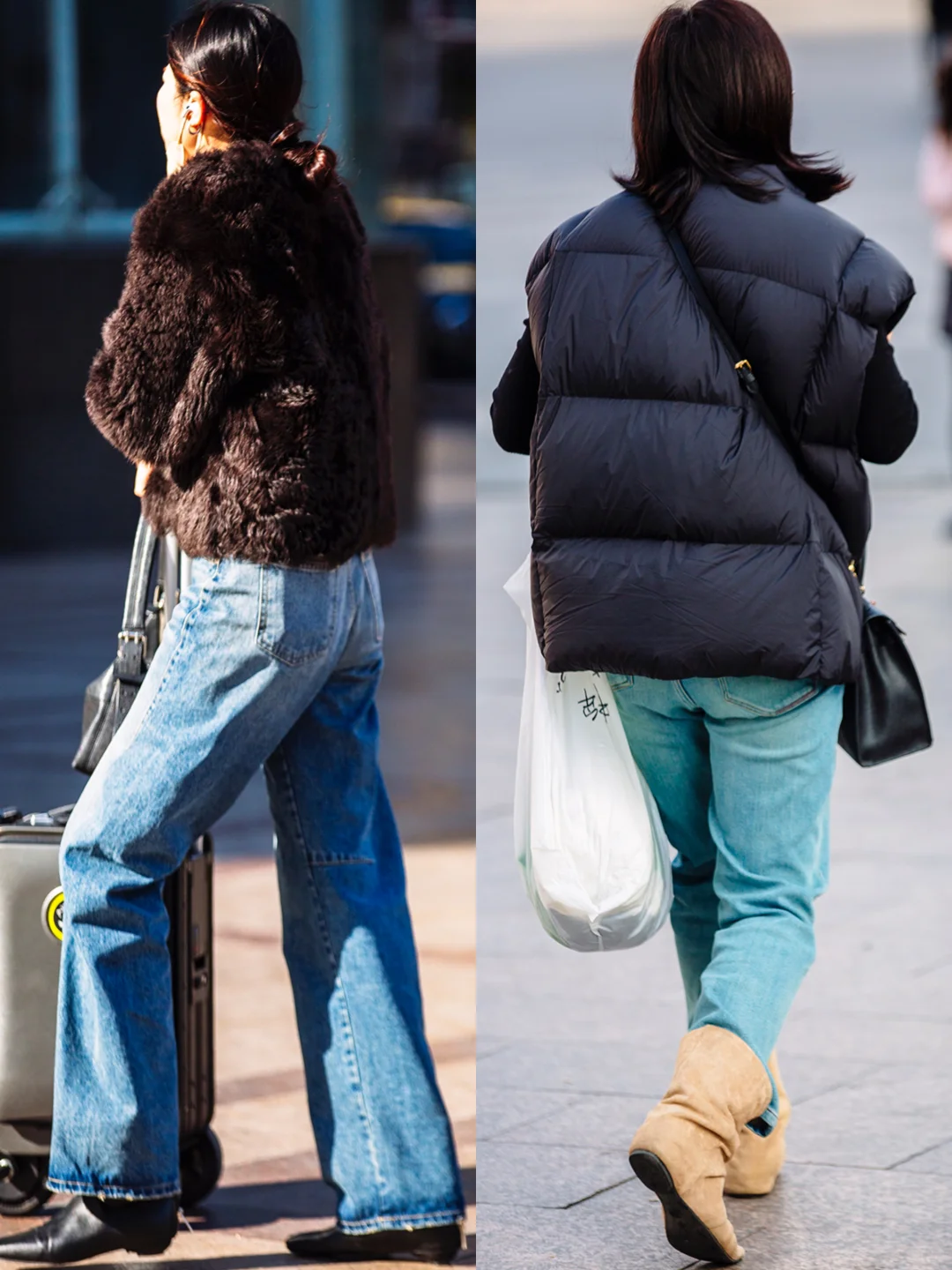 郑州街拍l周一，友友们今天请穿厚一些呐