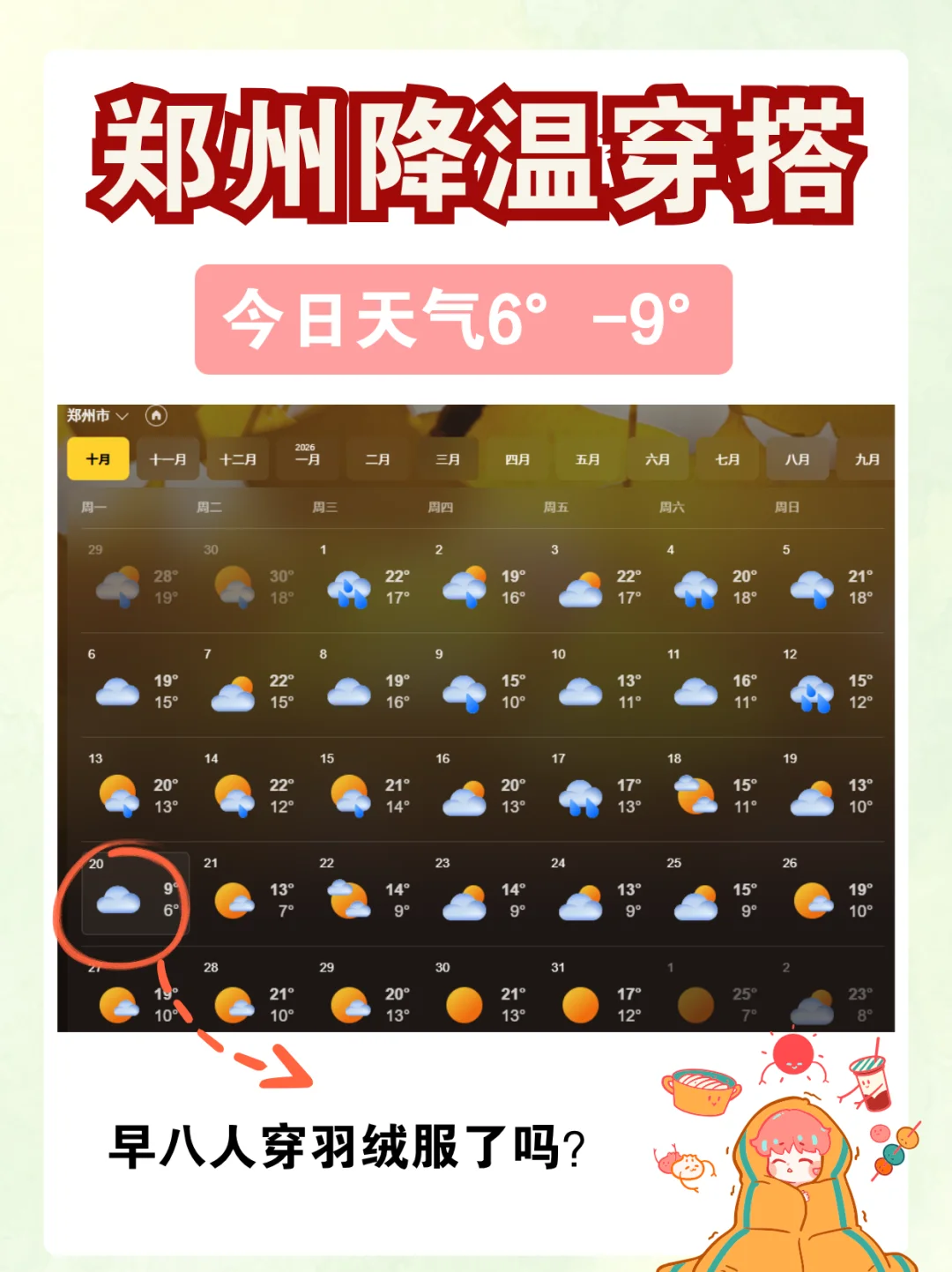 郑州降温！走读生们穿对了吗？